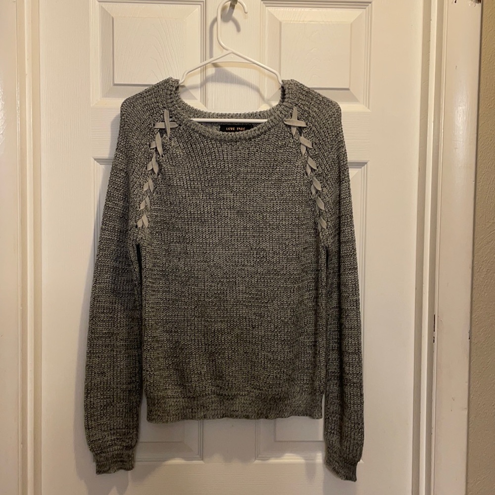 Gray sweater